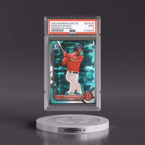 2022 Bowman Chrome Sapphire Edition Prospects #BCP237 Marcelo Mayer - Aqua (PSA 9 MINT)