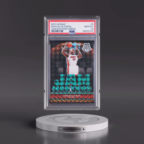 2023 Panini Mosaic Jam Masters #6 Shaquille O'Neal - Green (PSA 10 GEM MINT)