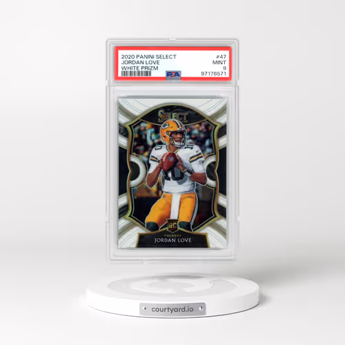 2020 Panini Select #47 Jordan Love - White Prizm (PSA 9 MINT)