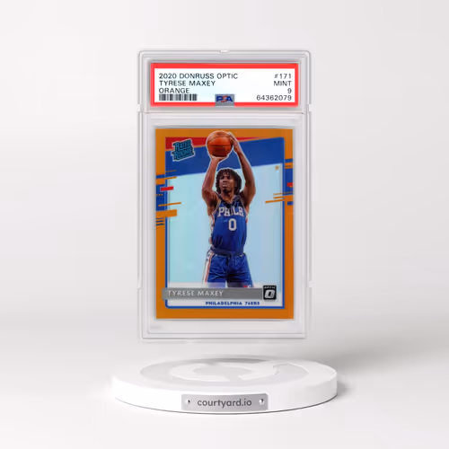 2020 Panini Donruss Optic #171 Tyrese Maxey - Orange (PSA 9 MINT)