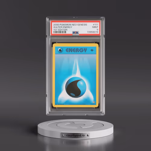 2000 Pokémon Neo Genesis #111 Water Energy - 1st Edition (PSA 9 MINT)