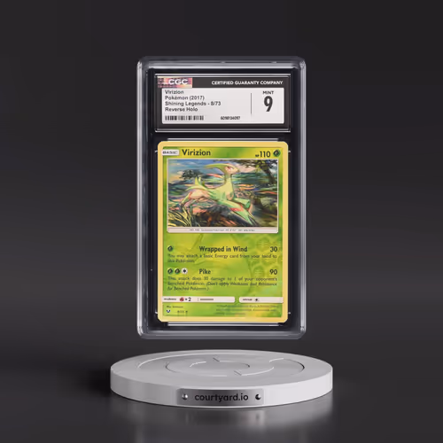 2017 Shining Legends #8/73 Virizion - Reverse Holo (CGC 9 MINT)