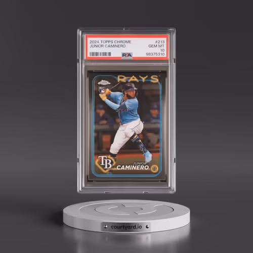 2024 Topps Chrome #213 Junior Caminero (PSA 10 GEM MINT)