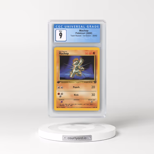 2000 Team Rocket #59/82 Machop - 1st Edition 1st Edition (CGC 9 MINT)