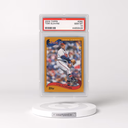 2002 Topps #390 Tom Glavine (PSA 10 GEM MINT)