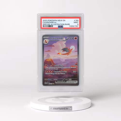 2023 Pokémon Mew EN-151 #199 Charizard EX - Holo Special Illustration Rare (PSA 9 MINT)