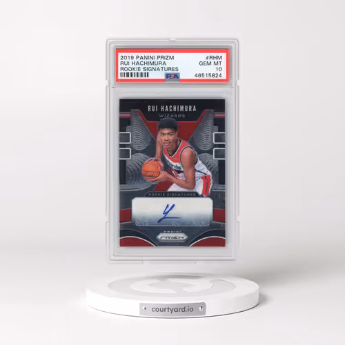 2019 Panini Prizm Rookie Signatures #RHM Rui Hachimura (PSA 10 GEM MINT)
