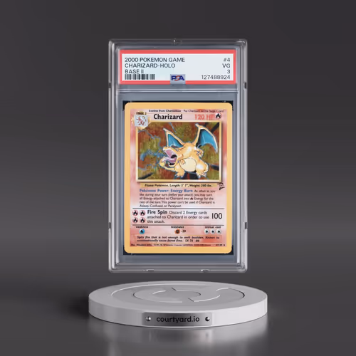 2000 Pokémon Game Base II #4 Charizard - Holo (PSA 3 VG)