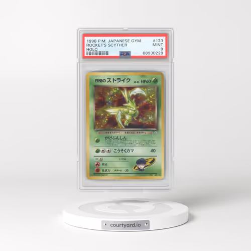 1998 Gym Booster 1: Leaders' Stadium #123 Rocket's Scyther - Holo (PSA 9 MINT)