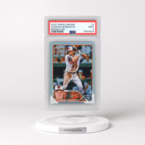 2023 Topps Chrome #2 Gunnar Henderson - Refractor (PSA 9 MINT)