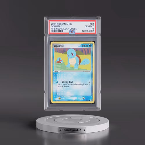2004 Pokémon EX Fire Red & Leaf Green #82 Squirtle (PSA 10 GEM MINT)