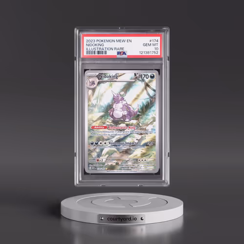 2023 Pokémon Mew EN-151 #174 Nidoking - Illustration Rare (PSA 10 GEM MINT)