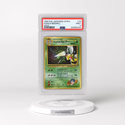 1999 Pokémon Gym 2 #15 Koga's Beedrill - Holo (PSA 9 MINT)