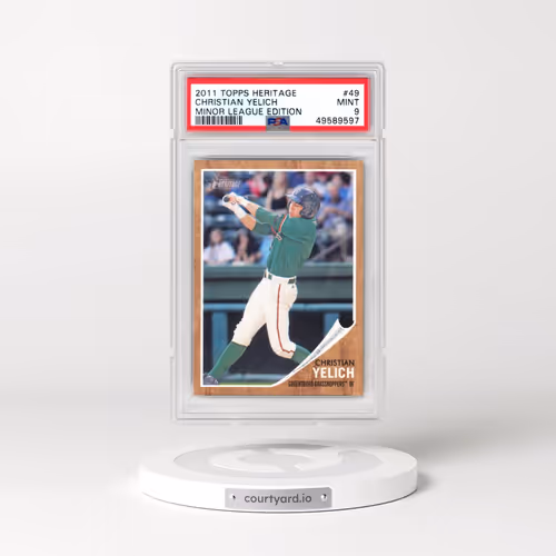 2011 Topps Heritage Minor League Edition #49 Christian Yelich (PSA 9 MINT)