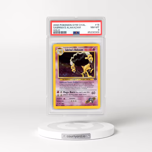 2000 Pokémon Gym Challenge #16 Sabrina's Alakazam - Holo (PSA 8 NM-MT)
