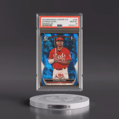 2023 Bowman Chrome Sapphire Edition Prospects #238 Alfredo Duno (PSA 10 GEM MINT)