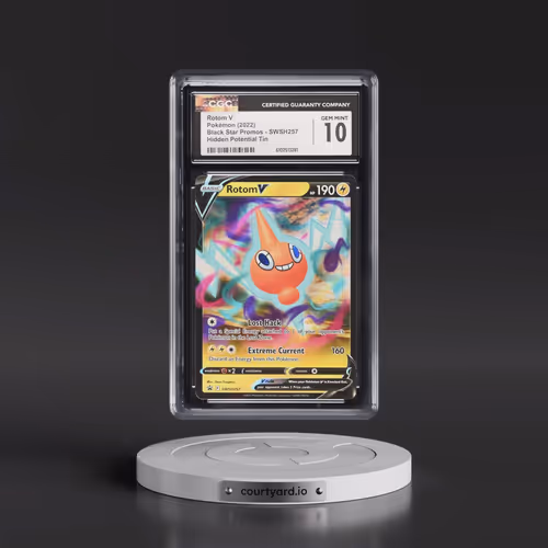 2017 Black Star Promos - Sword & Shield #SWSH257 Rotom V - Hidden Potential Tin (Holo) (CGC 10 GEM M