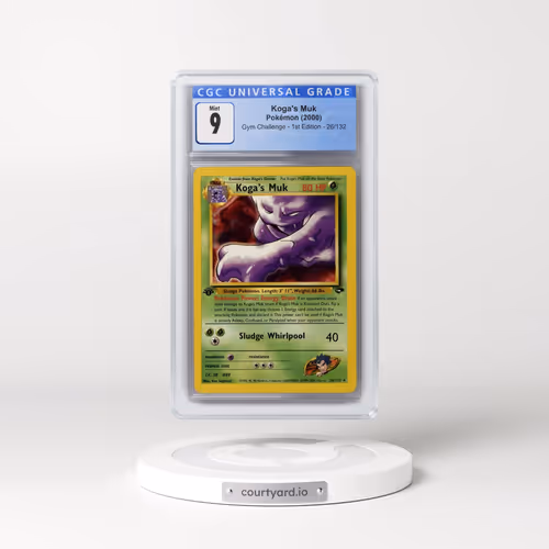 2000 Gym Challenge #26/132 Koga's Muk - 1st Edition 1st Edition (CGC 9 MINT)