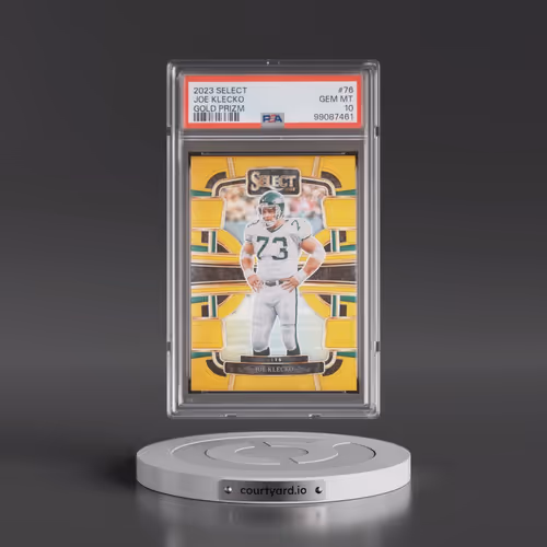 2023 Panini Select #76 Joe Klecko - Gold Prizm (PSA 10 GEM MINT)