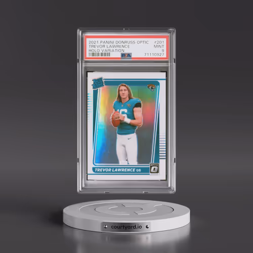 2021 Panini Donruss Optic #201 Trevor Lawrence - Holo Variation (PSA 9 MINT)