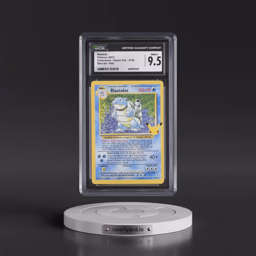 2021 Celebrations - Classic Collection #2/102 Blastoise - Base Set Holo (CGC 9.5 MINT+)