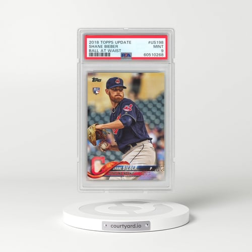 2018 Topps Update #US198 Shane Bieber - Ball at Waist (PSA 9 MINT)