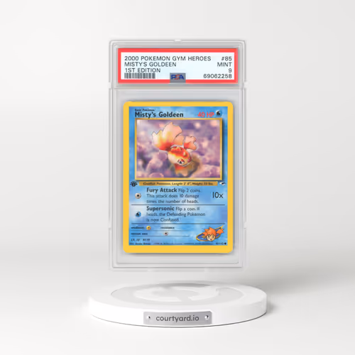 2000 Pokémon Gym Heroes #85 Misty's Goldeen - 1st Edition (PSA 9 MINT)
