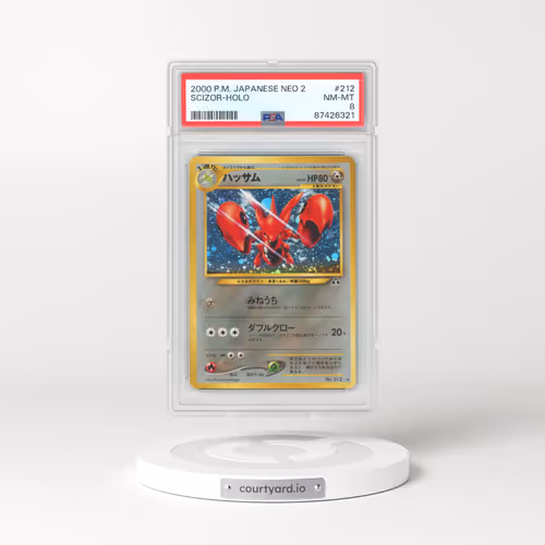2000 Japanese Neo 2 #212 Scizor - Holo (PSA 8 NM-MT)