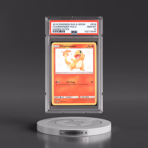 2019 Pokémon Sun & Moon Hidden Fates #SV6 Charmander - Holo (PSA 10 GEM MINT)