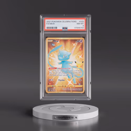 2021 Pokémon Celebrations #025 Mew - Full Art (PSA 8 NM-MT)