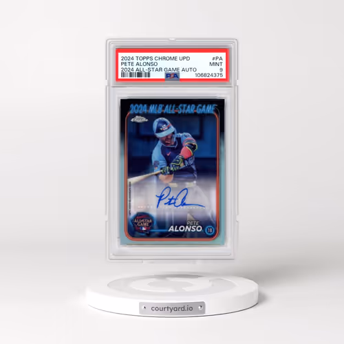 2024 Topps Chrome Update 2024 All-Star Game Autographs #PA Pete Alonso (PSA 9 MINT)