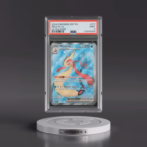 2024 Pokémon Ssp EN-Surging Sparks #217 Milotic EX - Holo Ultra Rare (PSA 9 MINT)