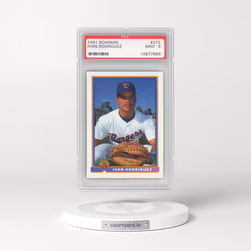 1991 Bowman #272 Ivan Rodriguez (PSA 9 MINT)