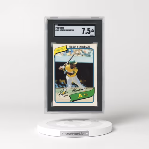 1980 Topps #482 Rickey Henderson (SGC 7.5 NM+)