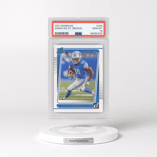 2021 Panini Donruss #284 Amon-RA St. Brown (PSA 10 GEM MINT)