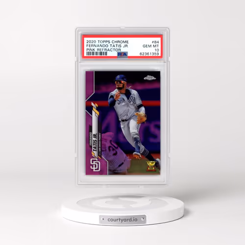 2020 Topps Chrome #84 Fernando Tatis Jr. - Pink Refractor (PSA 10 GEM MINT)