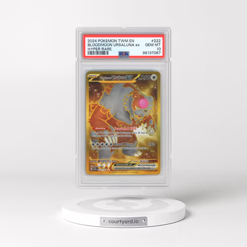 2024 Pokémon Twm EN-Twilight Masquerade #222 Bloodmoon Ursaluna EX - Holo Hyper Rare (PSA 10 GEM MINT)