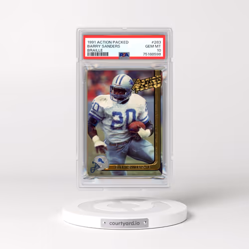 1991 Action Packed #283 Barry Sanders - Braille (PSA 10 GEM MINT)