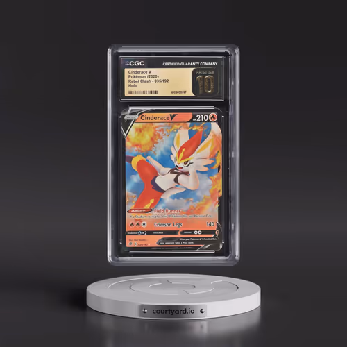 2020 Rebel Clash #035/192 Cinderace V - Holo (CGC 10 PRISTINE)
