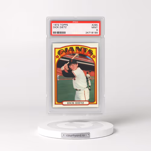 1972 Topps #295 Dick Dietz (PSA 9 MINT)