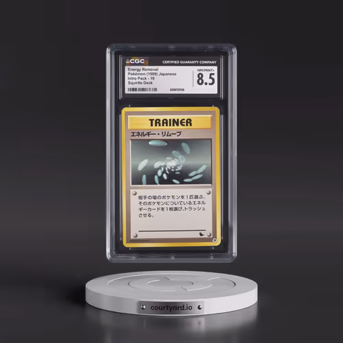 1999 Intro Pack #19 Energy Removal - Squirtle Deck (CGC 8.5 NM-MT+)