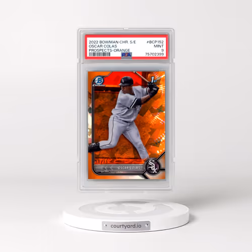 2022 Bowman Chrome Sapphire Edition Prospects #BCP152 Oscar Colas - Orange (PSA 9 MINT)