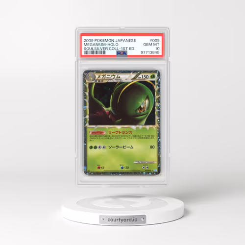 2009 Pokémon Soulsilver Collection #009 Meganium - 1st Edition Holo (PSA 10 GEM MINT)