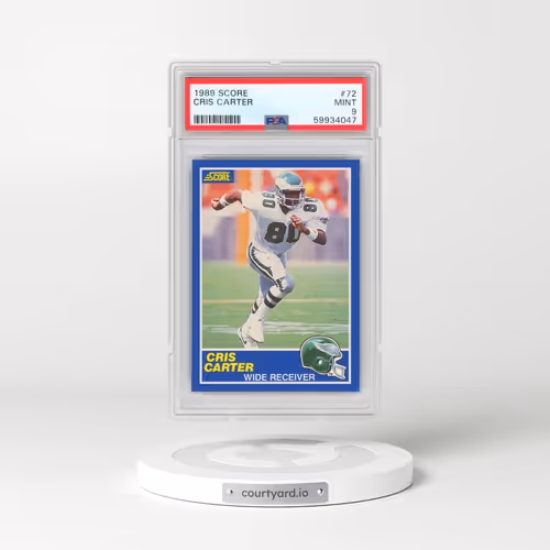 1989 Score #72 Cris Carter (PSA 9 MINT)