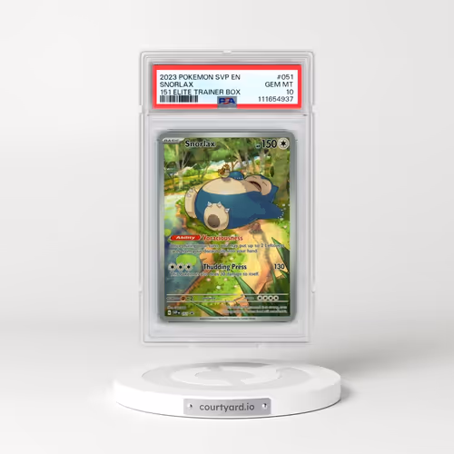2023 Pokémon Svp EN-SV Black Star Promo #051 Snorlax - 151 Elite Trainer Box (PSA 10 GEM MINT)