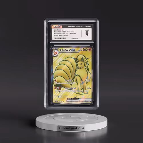 2023 Pokémon Card 151 #188/165 Ninetales ex - Super Rare Holo (CGC 9 MINT)