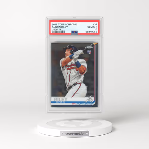 2019 Topps Chrome Update #37 Austin Riley (PSA 10 GEM MINT)