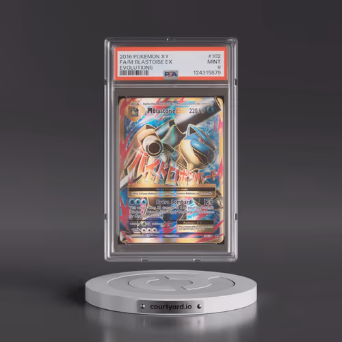 2016 Pokémon XY Evolutions #102 M Blastoise EX - Holo Full Art (PSA 9 MINT)