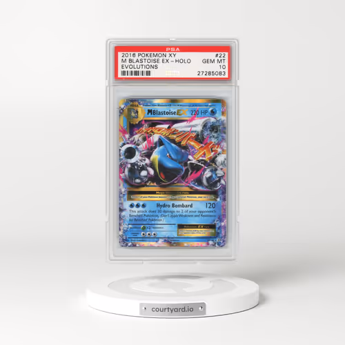 2016 Pokémon XY Evolutions #22 M Blastoise EX - Holo (PSA 10 GEM MINT)