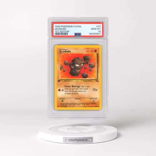 1999 Pokémon Fossil #47 Geodude - 1st Edition (PSA 10 GEM MINT)